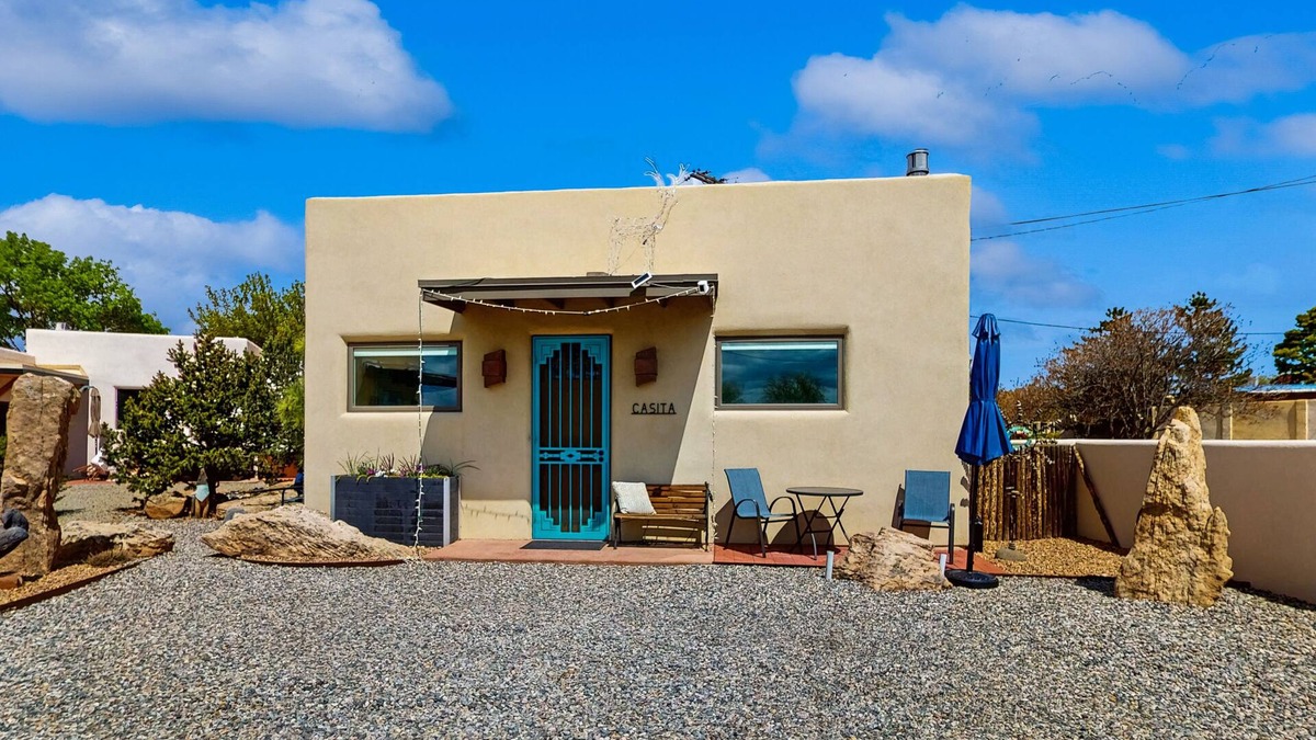 Santa Fe House | Cozy Casita in the Heart of Santa Fe with gas kiva fireplace and private patio