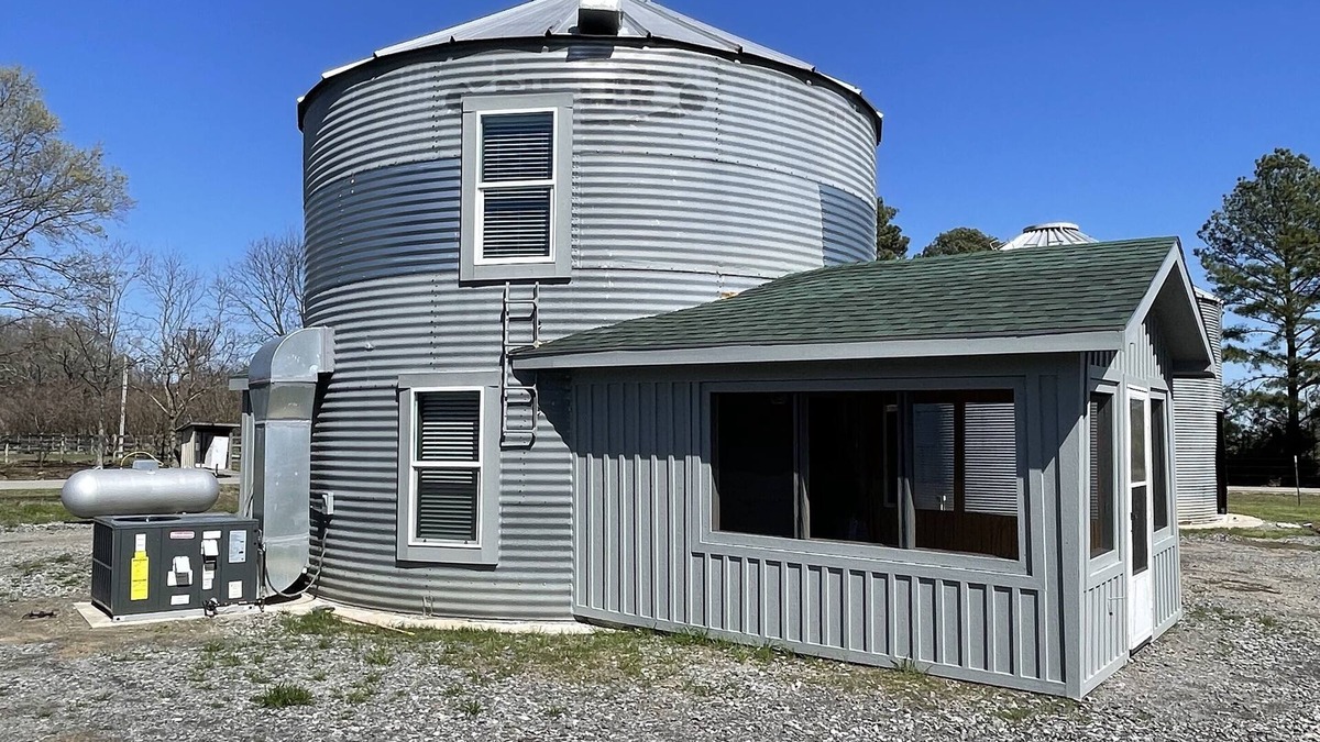 Gregory Cabin | Cozy Grain Bin Retreat on a Mini Farm.