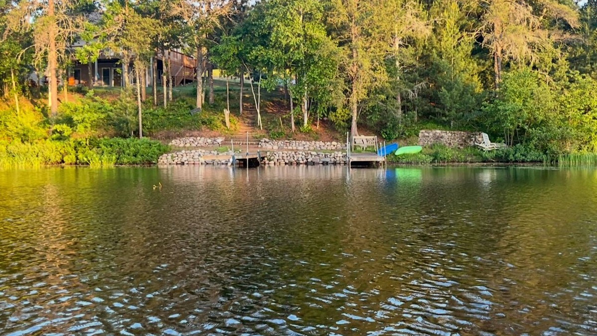 Gordon Cabin | Cozy lake cabin, enjoy fall colors on the deck overlooking the lake!