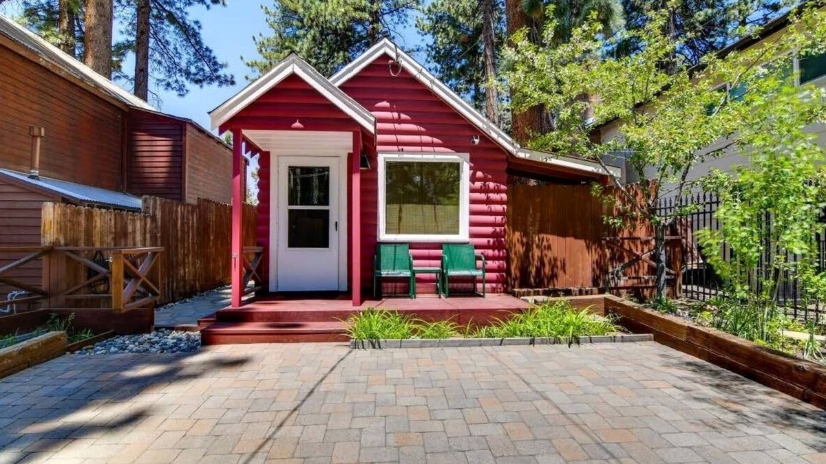 Lincoln Park Cabin | Cozy Little Red Cabin next to Cave Rock Lake Tahoe