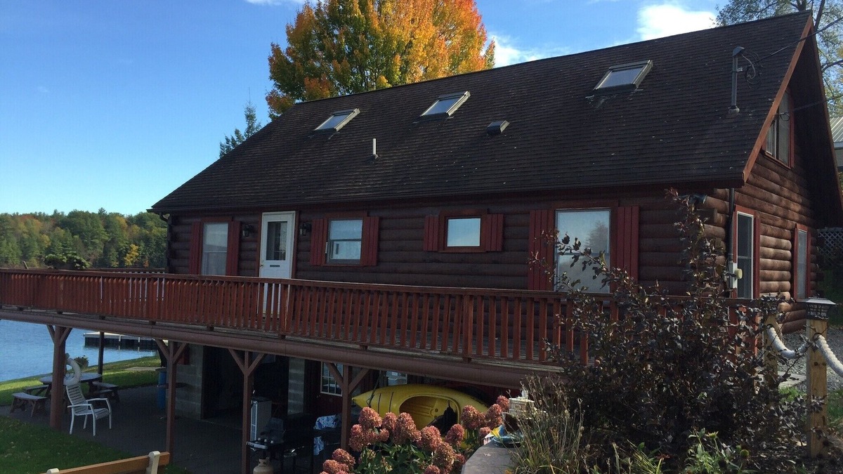 Averill Park Cabin | Cozy Log Cabin on a private lake with incredible scenery.