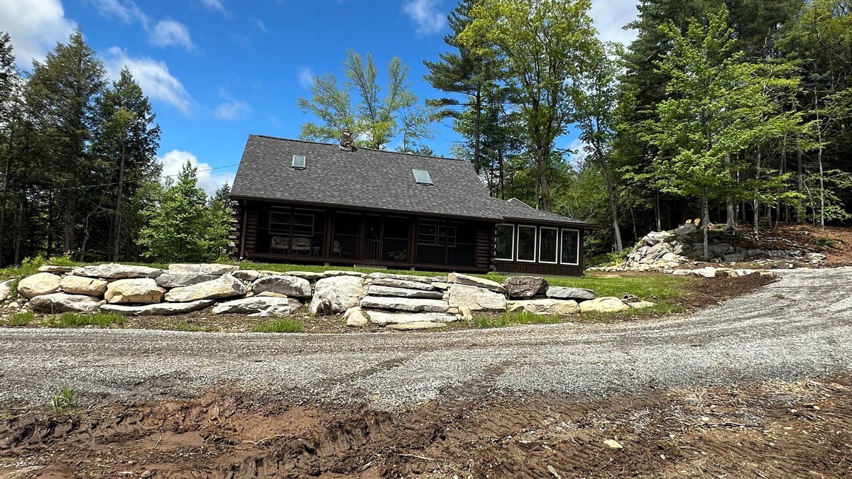 Becket Cabin | Cozy Modern 4 Bedroom Log Cabin on 45 Secluded Acres in the Berkshires