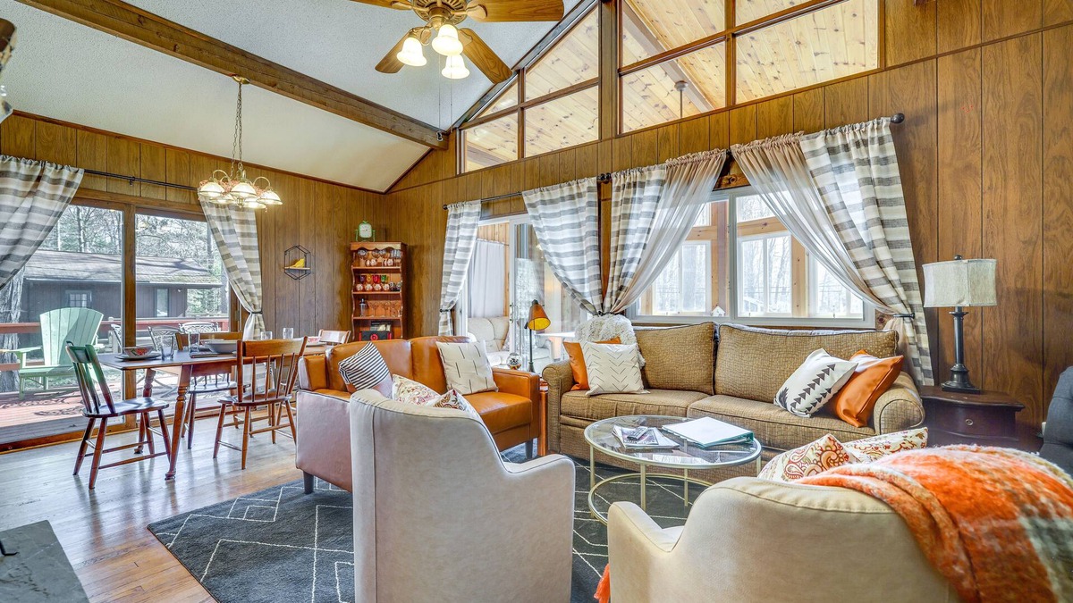 Locust Lake Village Cottage | Cozy Pocono Lake Cottage w/Fire Pit + Ping Pong!