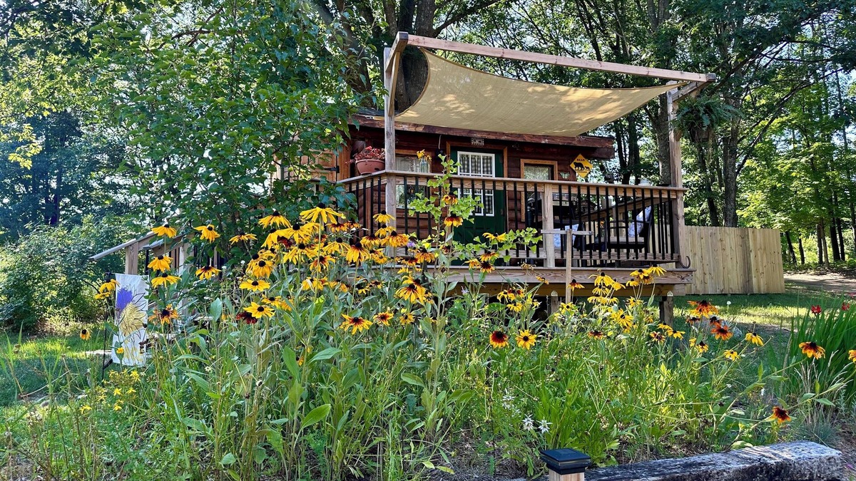 Inland Township Cabin | Cozy, quiet and comfortable real log cabin close to all the up north fun!