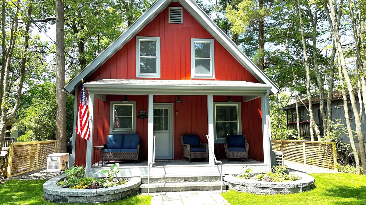 Copake Cottage | Cozy Red Cottage on Robinson Pond nestled between the Berkshires and Catskills.