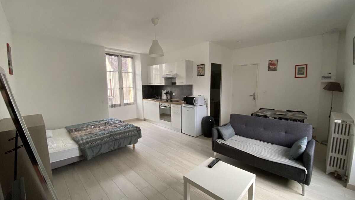 La Roche-Posay Apartment | Cozy Renovated Studio with WiFi near Saint Roch Thermal Baths