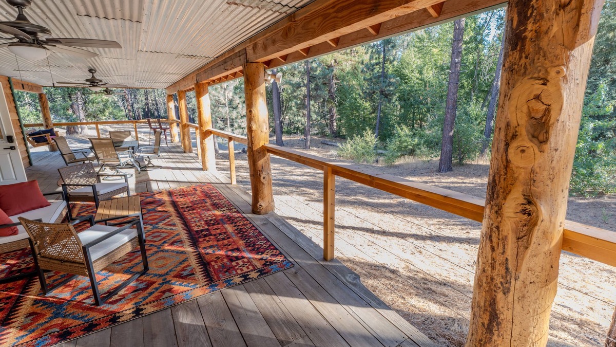 Springville Cabin | Cozy rustic cabin nestled in the woods near Peppermint Falls.