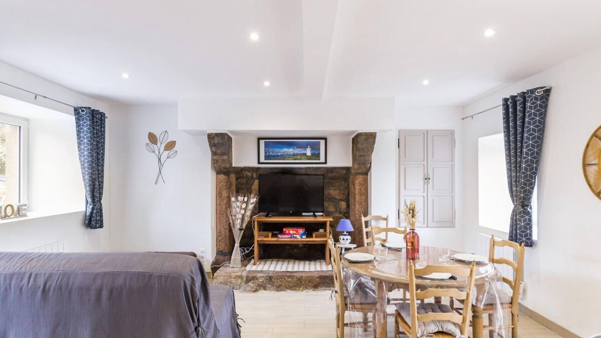 Cosqueville Cottage | Cozy Seaside Cottage with Private Courtyard, Near Beach, Bikes Included