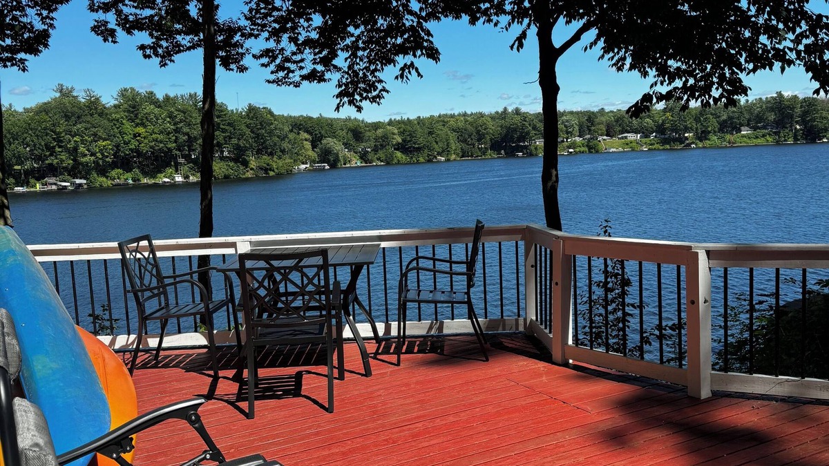 Newaygo Cottage | Cozy Waterfront Cottage - 2 private docks, kayaks, pedal boat, grill & firepit!
