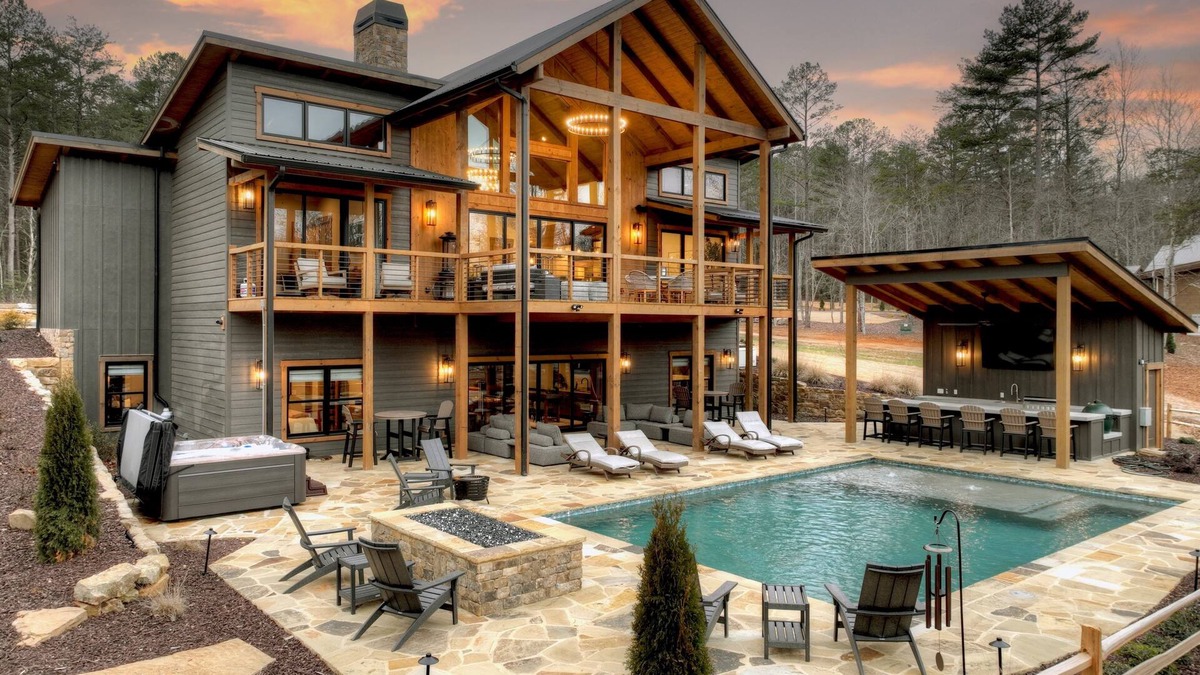 Epworth House | Creekside Mountain Manor| Luxury | Pool | Creek Access
