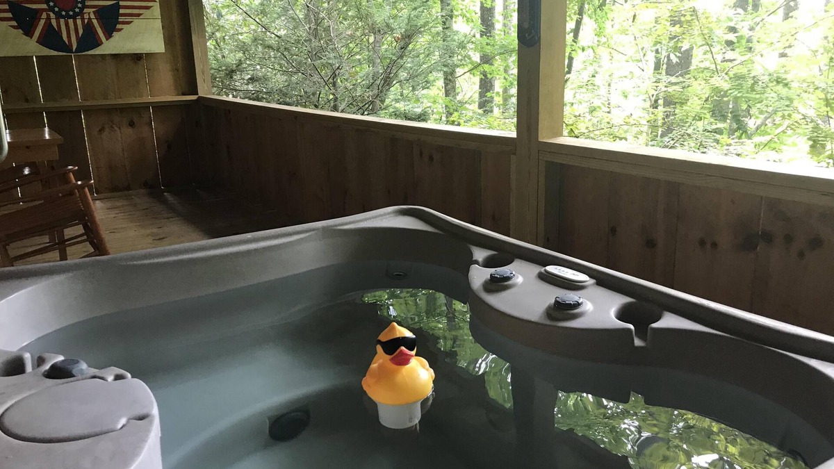 Candler Cabin | Cuddle Up and Relax- Hot Tub, Fireplace, Romantic, View, Free WiFi, Pet Friendly