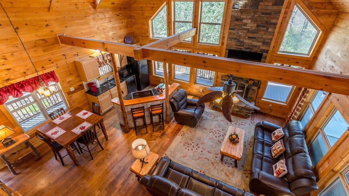 Helen Cabin | Custom Built Cabin with Sauna, Hot Tub & Wrap Around Porch, Pet Friendly 3BR 3BA