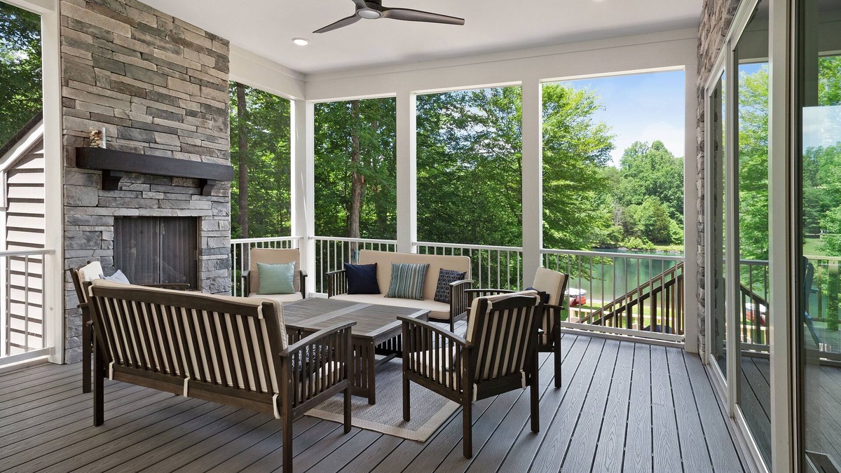 Bumpass House | Custom lakefront home with private beach, dock & firepit