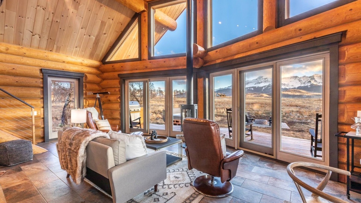 Placerville Cabin | Custom log home in Telluride with epic mountain views