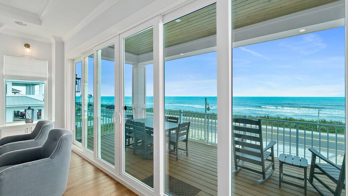 Flagler Beach House | Custom Oceanfront Home-putting green, walk to beach/restaurants/entertainment