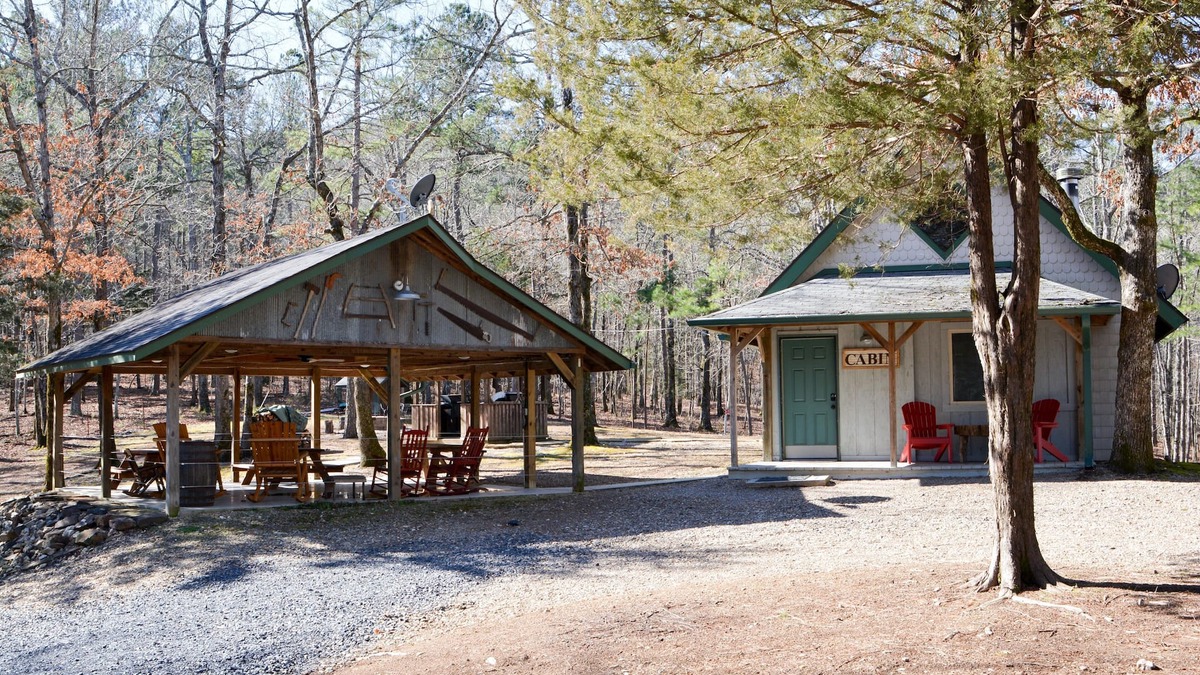 Board Camp Cabin | Cute cabin located in the shady mountains. 1 mile from south Wolf Pen trailhead.