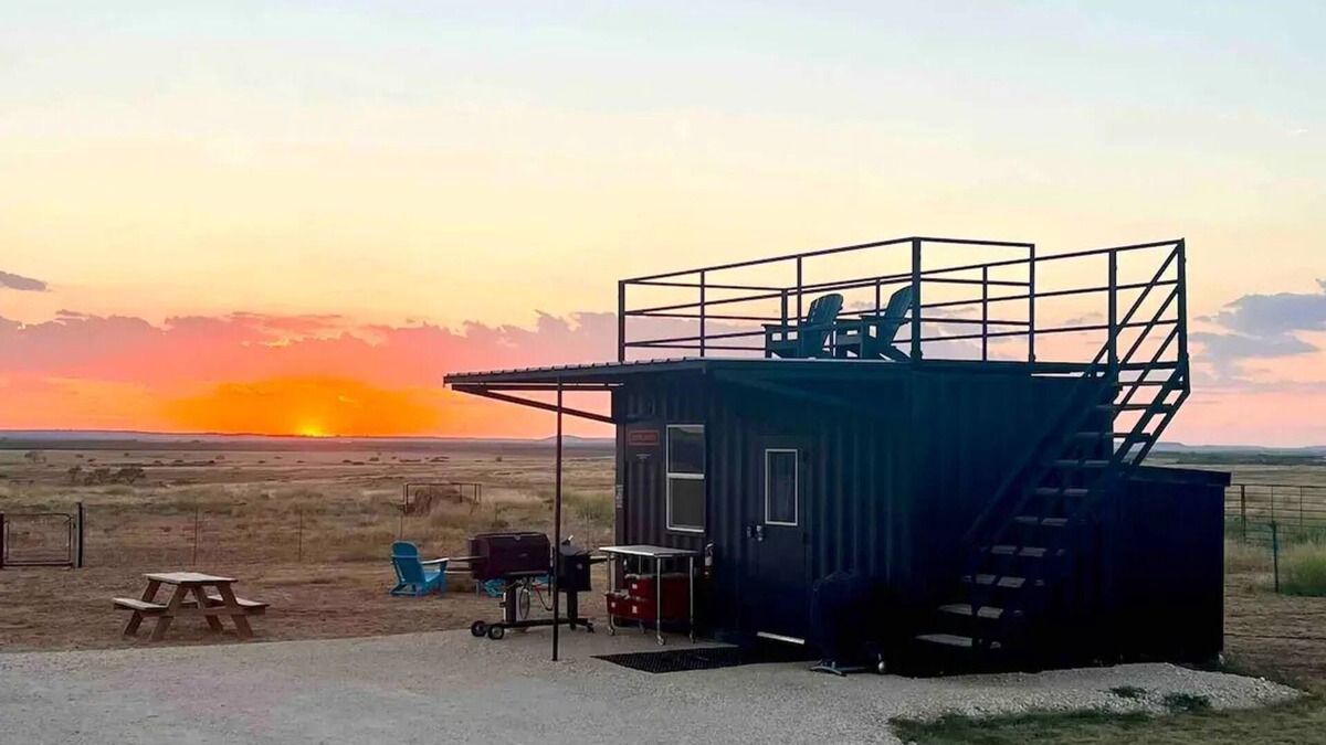 Mereta Cabin | Cute Container Cabin on Ranch w/90 Rescue Donkeys
