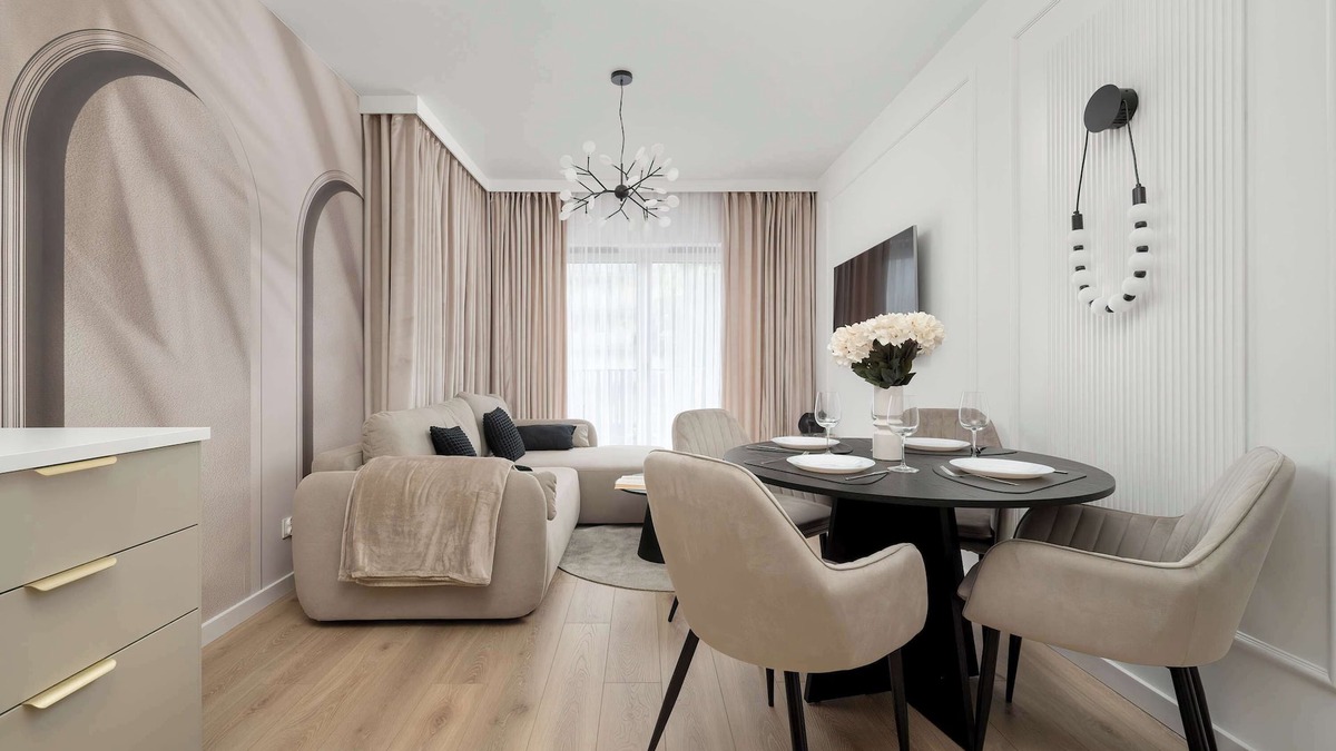 Wroclaw City Center Apartment | Czysta 4 Wrocław | Stylish, Beige Apartment | Balcony | Parking