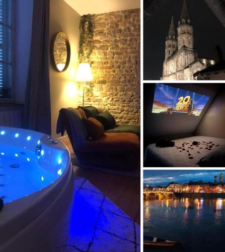 Macon Apartment | détente centre historique de MÂCON avec spa et ciné
