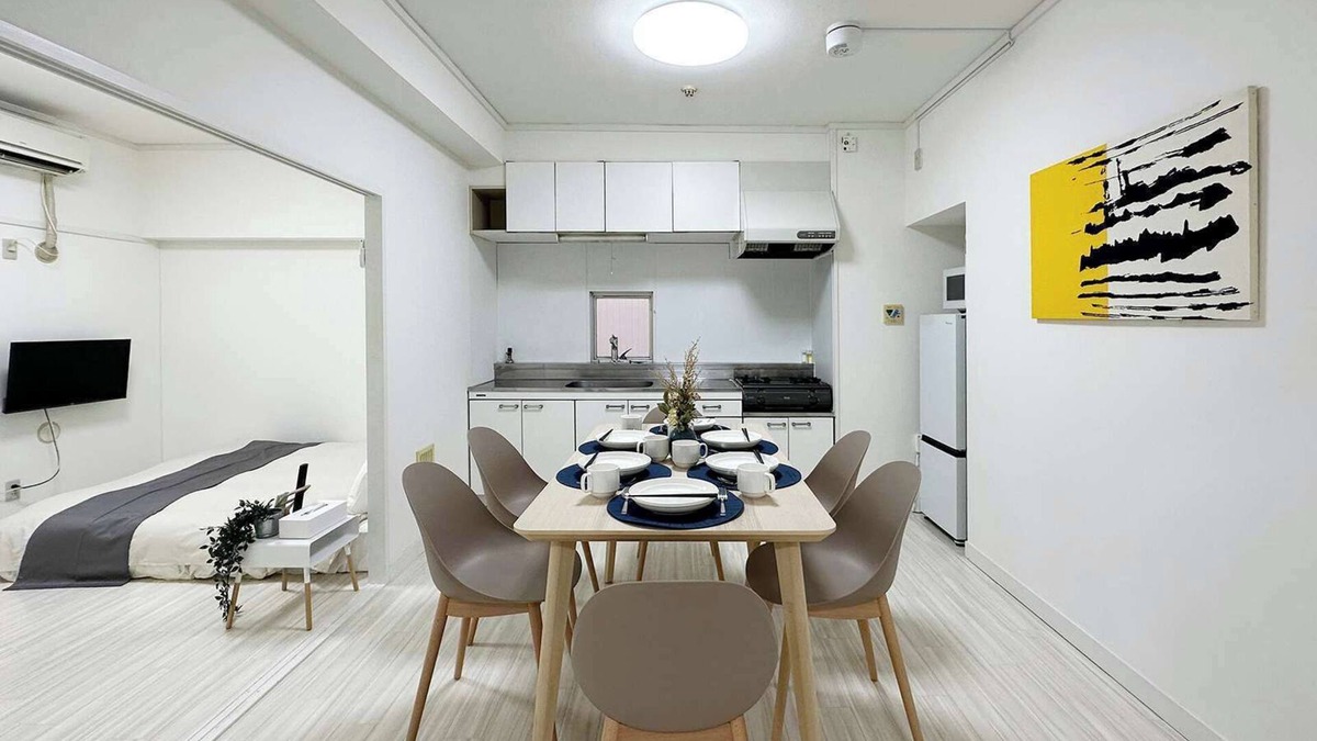 Hiroshima City Centre Apartment | Dai3kuboi - 3 BR Near Peace Park for 9 ppl