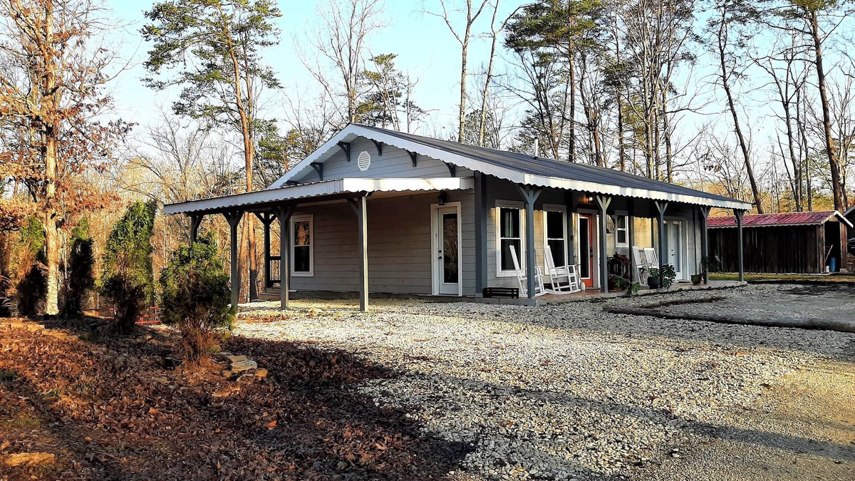 Stanton Cabin | Dappled Grey Cabin with hot tub at Red River Gorge