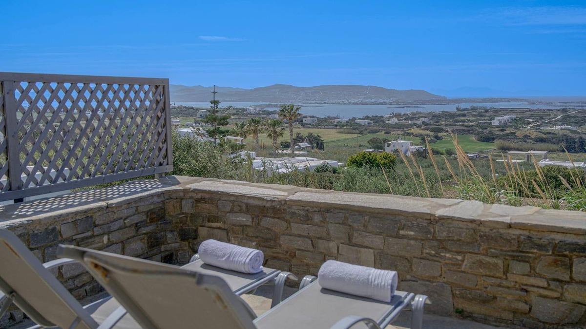 Nea Cryssi Akti Villa | Dazzling Paros Villa | 3 Bedrooms | Villa Contessa | Large Furnished Veranda.