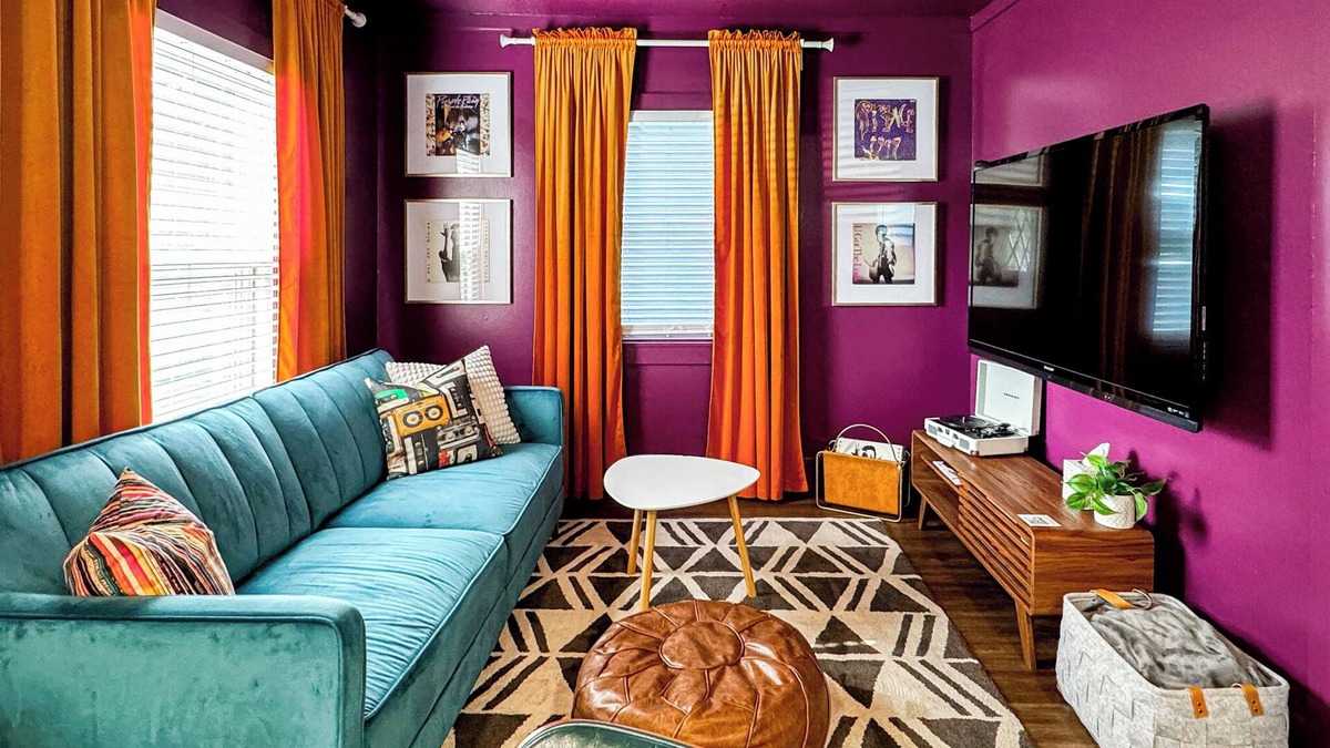 Wenonah House | Dearly Beloved Den + Prince Themed Purple Glam Pad Near MSP&MOA