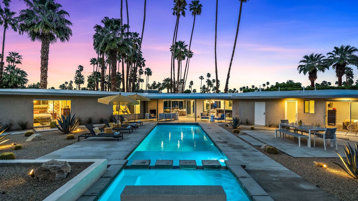 Deep Well Ranch House | Deepwell Modern – Luxury Mid-Century Villa with Pool, Spa, Courtyard & Mountain Views