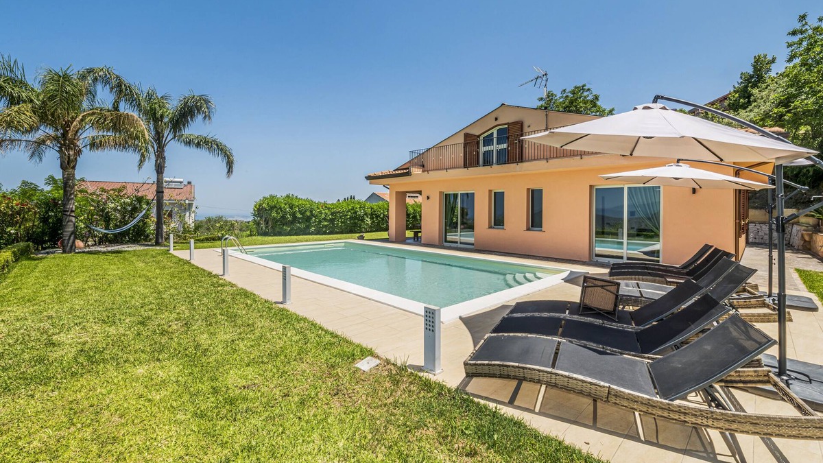 Castroreale Villa | Delightful 4 Bed Villa with Heated pool & Jacuzzi Overlooking Aeolian Islands