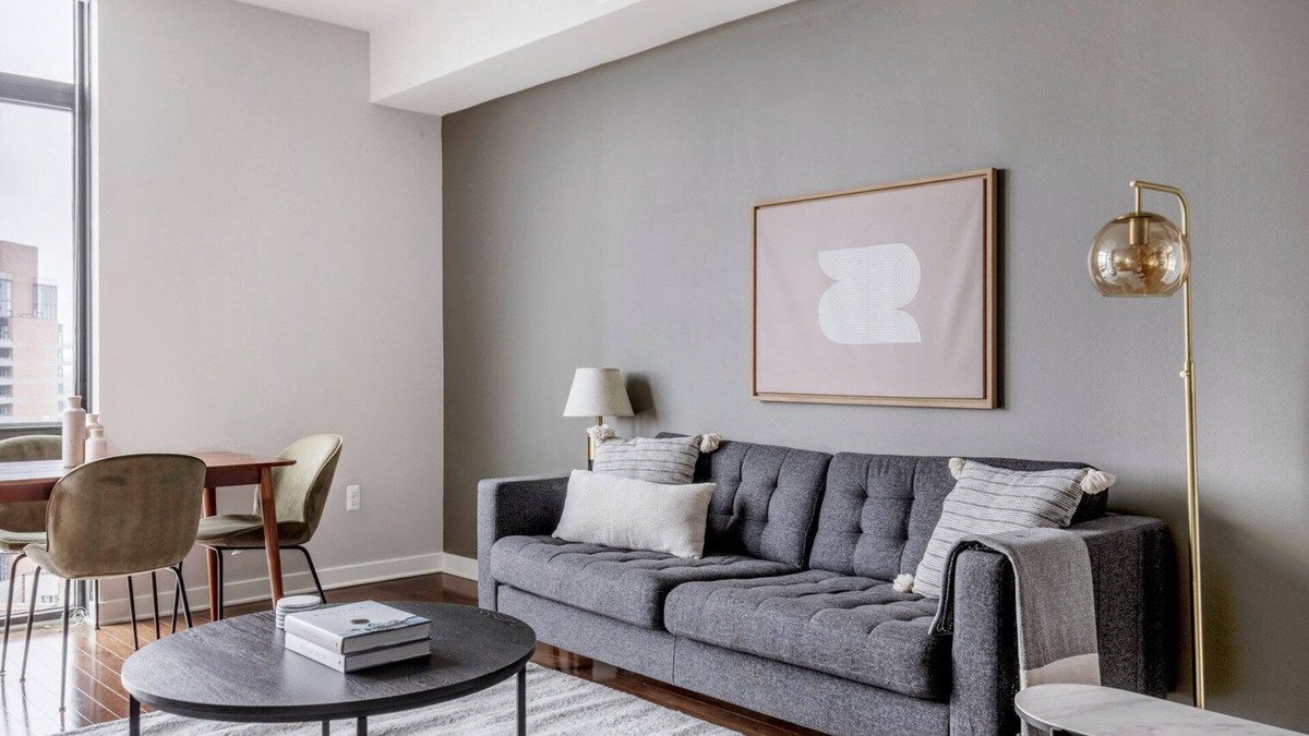 Woodmont Triangle Apartment | Delightful Bethesda Bainbridge 2BR w/Rooftop Pool & W/D, nr Dining, by Blueground