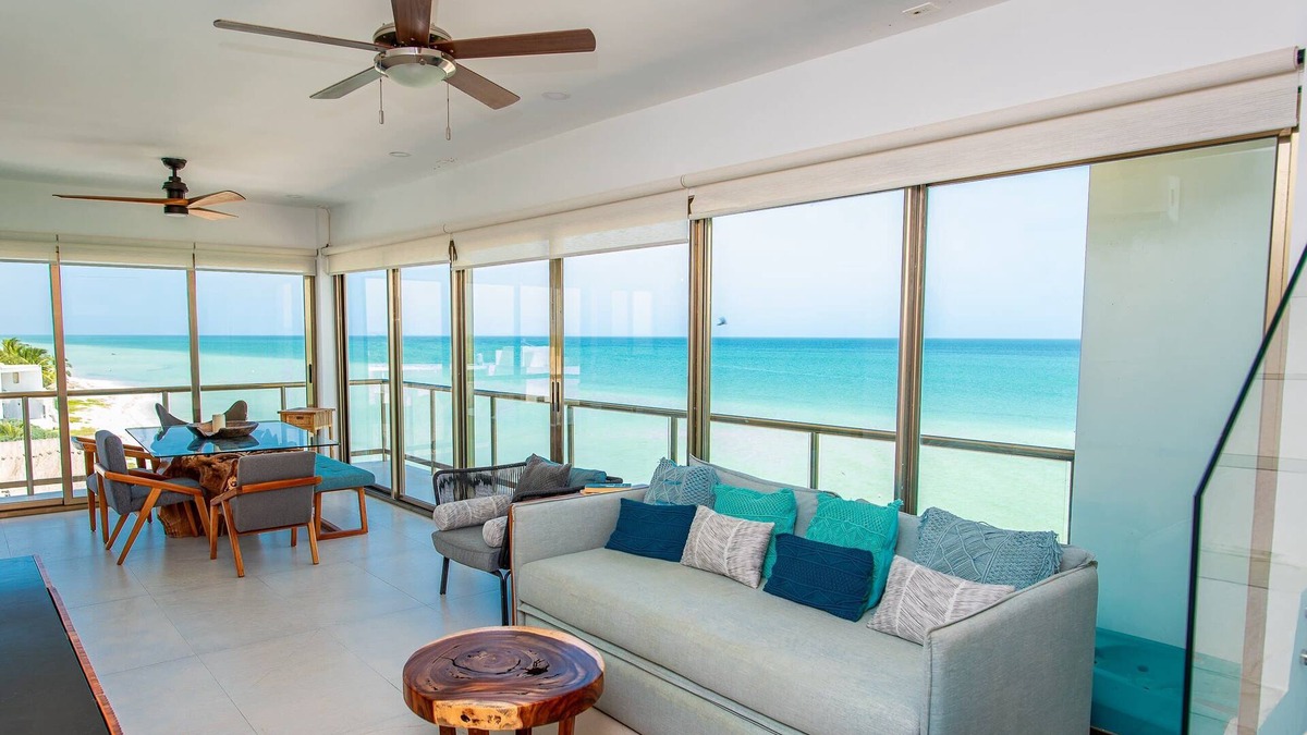 San Benito Apartment | Deluxe Beachfront 3BR Penthouse, Private Jacuzzi!