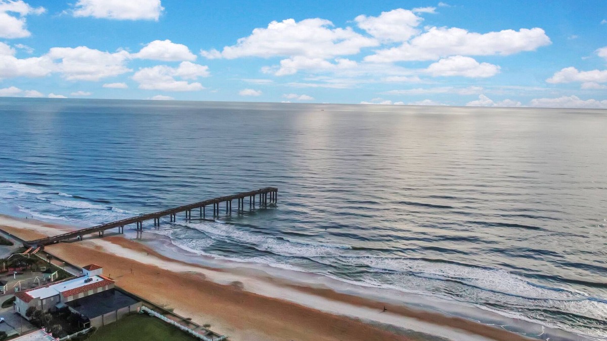 St. Augustine Beach Condo | Deluxe ocean-view, poolside, first floor flat with 2 bedrooms, 2 baths