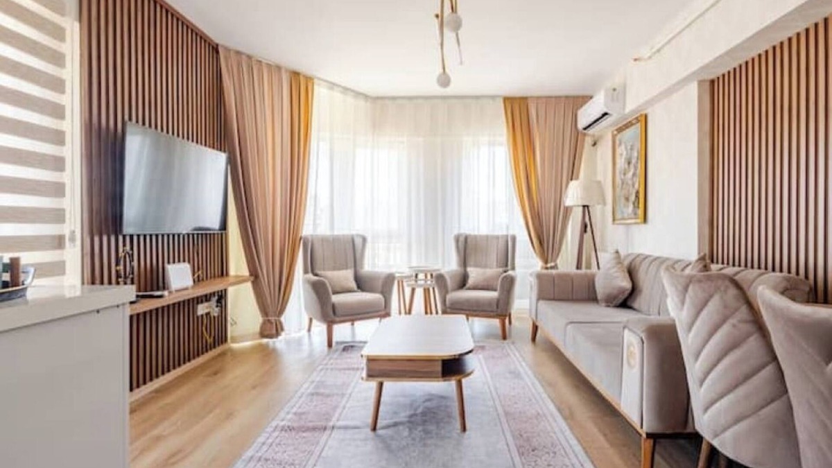 Esenyurt Apartment | Deluxe One bedroom Suite 2 A/C Wifi Parking MAI21nn
