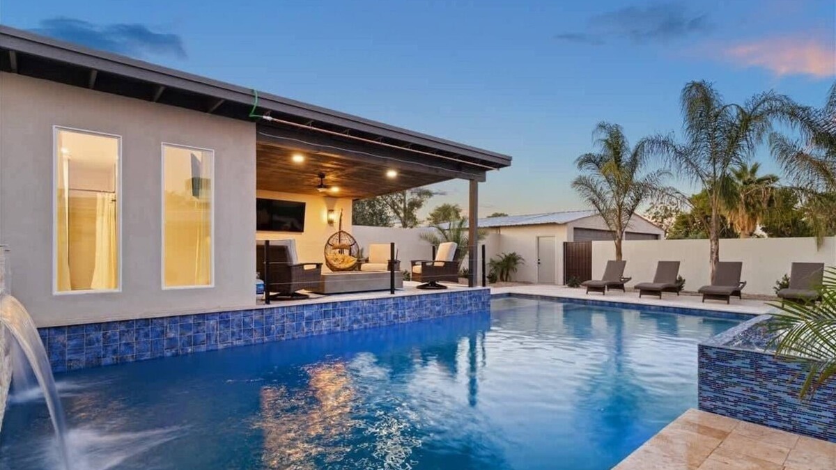 Shea North Estates House | Desert Horizon | Golf Simulator, Waterslide, Private Casita, Pool & Spa
