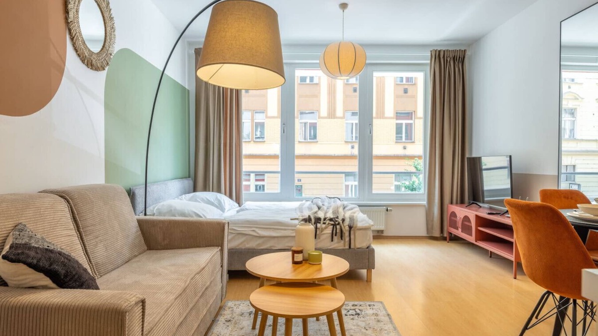 Nusle Apartment | Designer Prague Studio in a Vibrant Neighborhood