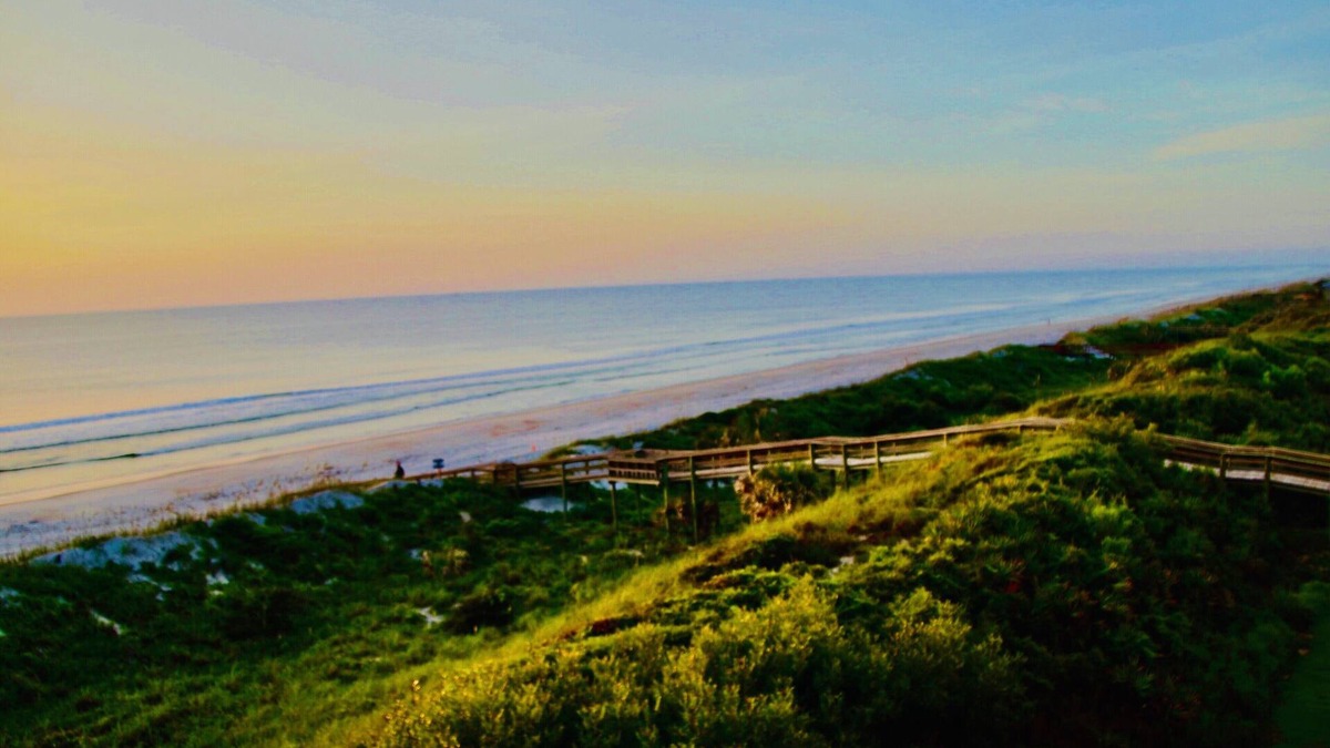 Crescent Beach Condo | Direct beachfront at Crescent Beach, Atlantic Ocean , Matanzas River