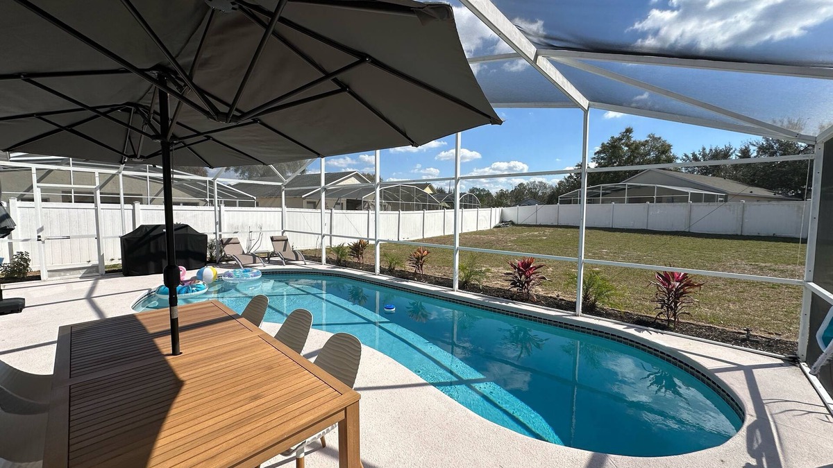 Clear Creek House | Disney/Universal - 5 bed-3 baths Villa 12ppl - Private pool. Backyard.