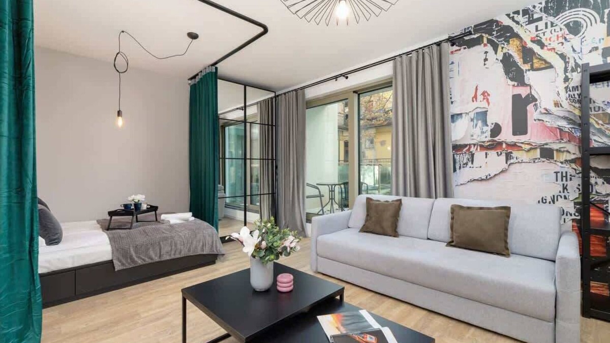 Stare Podgorze Apartment | Długosza 4 | Elegant Studio with a Balcony