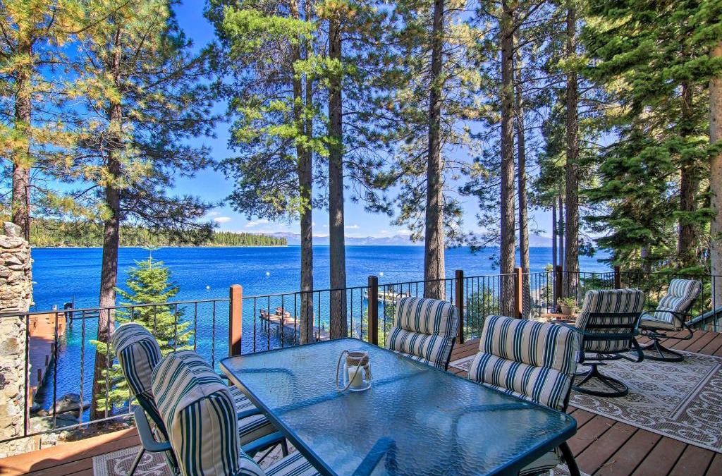 Meeks Bay House | Dock Access and Hot Tub Waterfront Meeks Bay Home