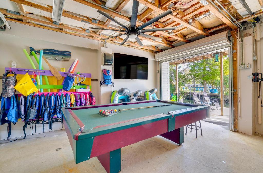 Weeki Wachee Gardens House | Dock and Game Room Canal-Front Spring Hill Home