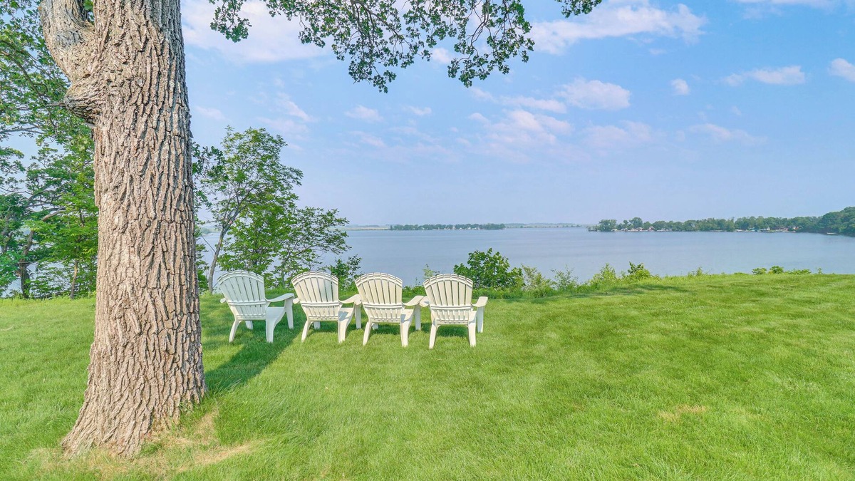 Ashby House | Dock & Furnished Patio: Minnesota Lake House