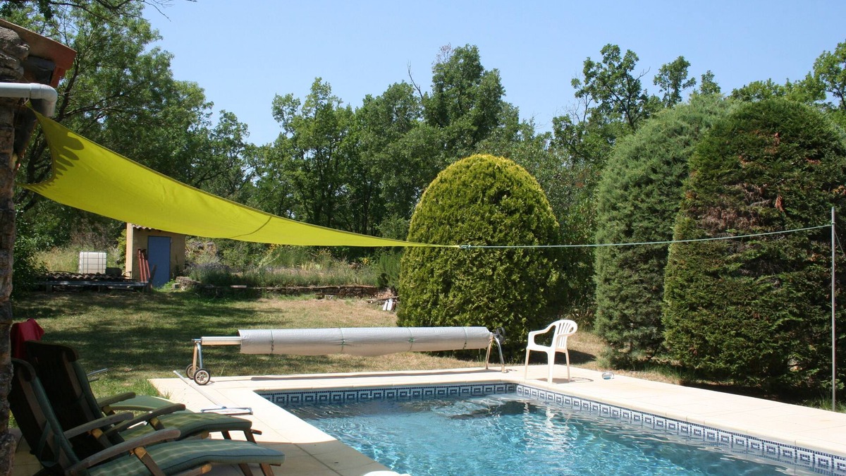 Saint-Etienne-de-Gourgas Apartment | Dog friendly woodland paradise with heated pool.