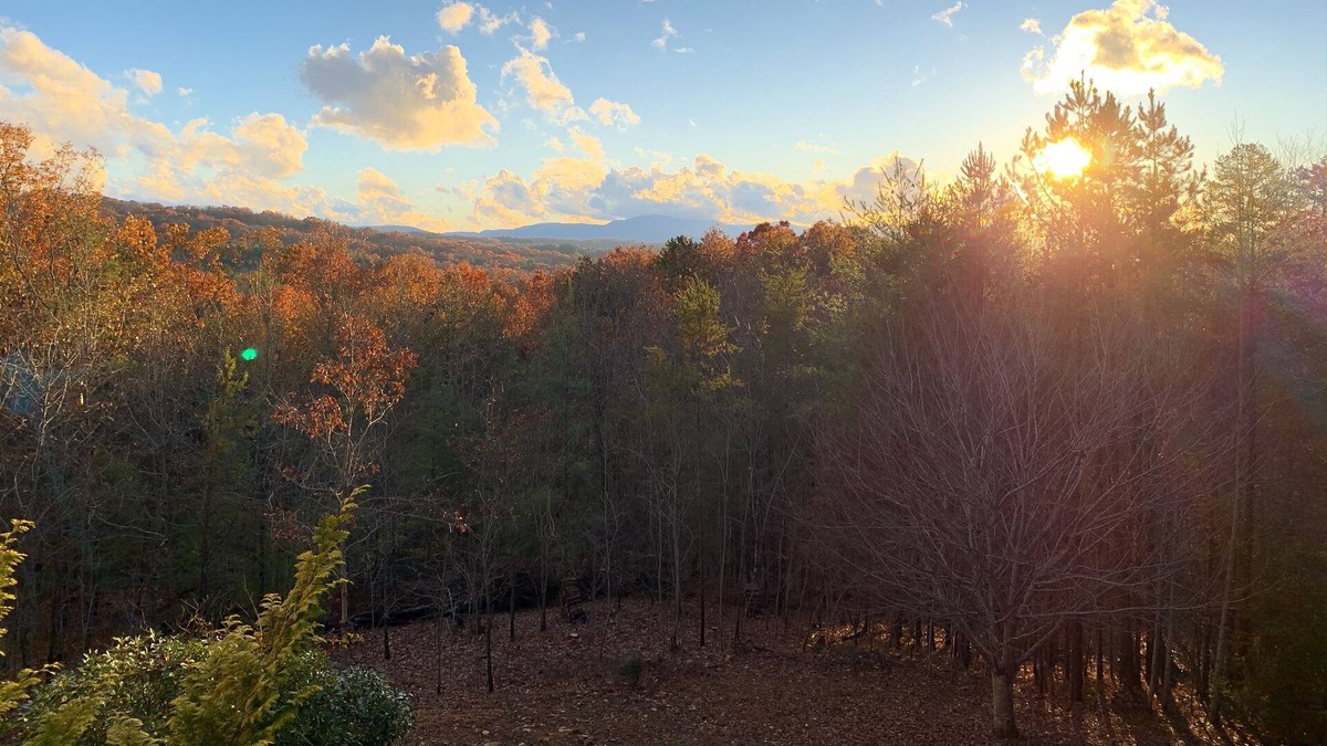 Morganton Cabin | ♦︎Dog friendly cabin with hot tub and gorgeous view of the Blue Ridge Mountains