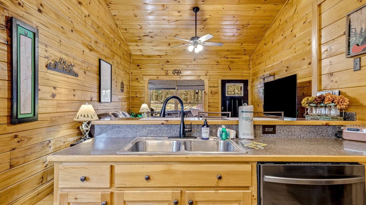 Jasper Cabin | Dog-friendly cabin with hot tub, central AC, fireplace, gas grill & firepit