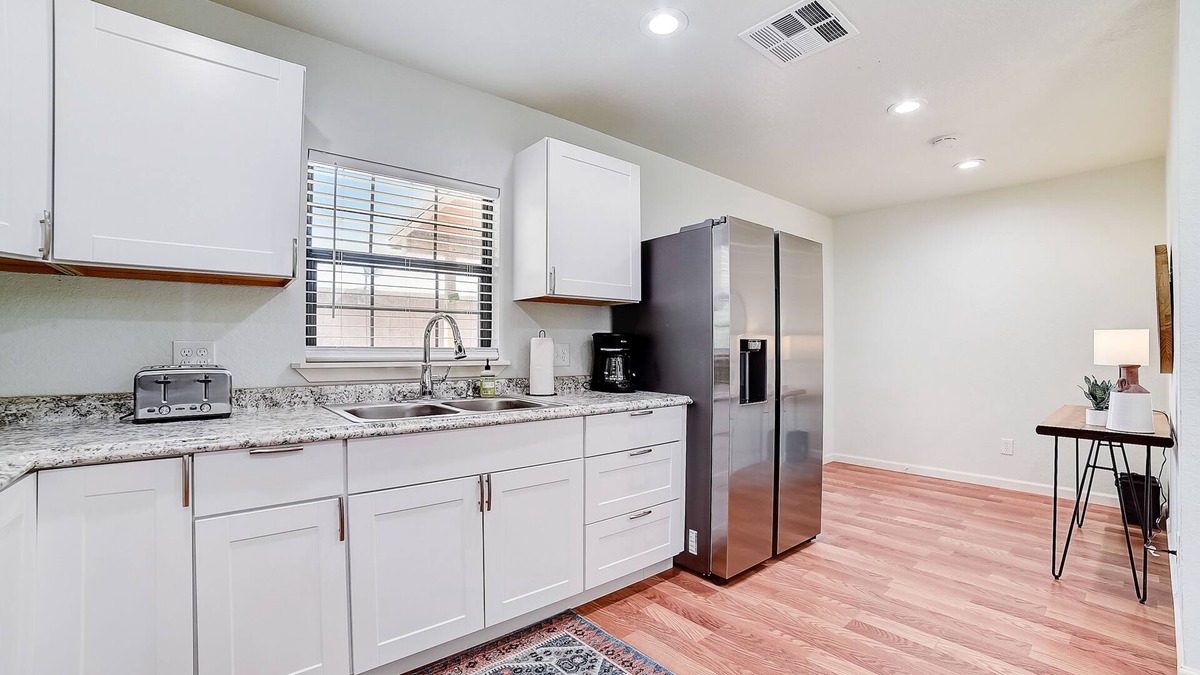 Blanco Cabin | Dog-friendly cabins with firepit, deck, central AC, washer/dryer, & gas grill