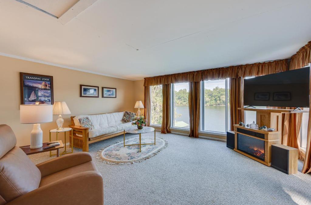 Jonesville House | Dog-Friendly Home on Black River Lake with Boat Dock