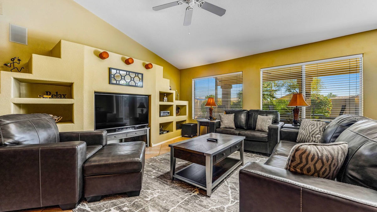 Palm Valley House | Dog-friendly home with pool, firepit, fast WiFi, central AC, & washer/dryer