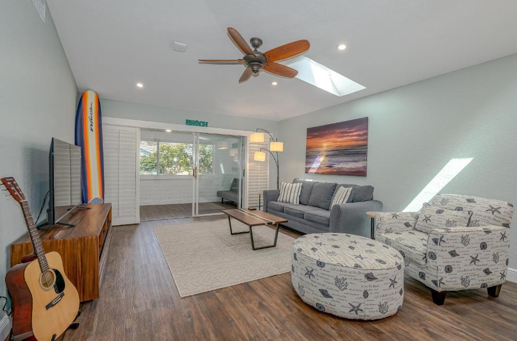 New Smyrna Beach House | Dog Friendly Home wPrivate Fenced Yard, Garage & Fire Pit! STEPS to the Beach!