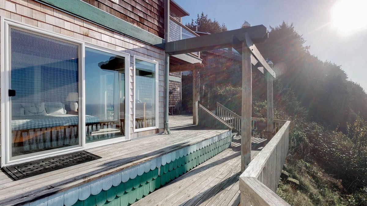Cloverdale House | Dog-Friendly Oceanfront House with Stunning Views, Multi-Level Deck, & Fireplace