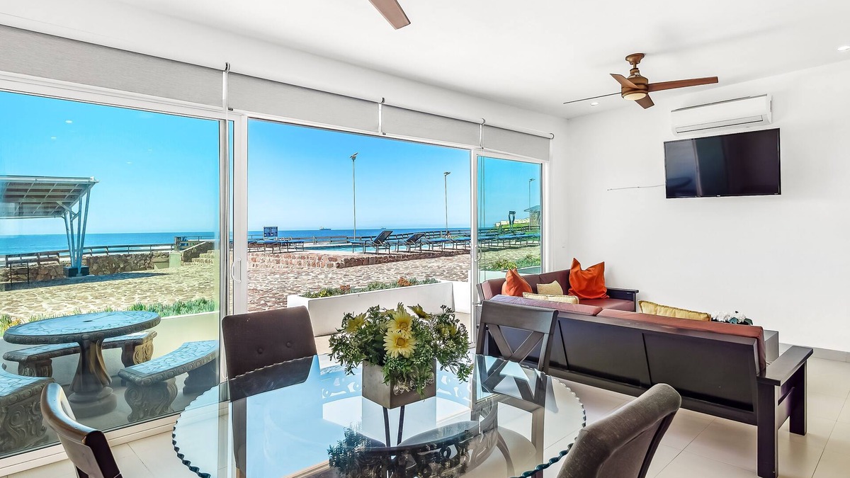 La Paloma Villa | Dog-friendly oceanfront villa with pool access, rooftop patio, full kitchen